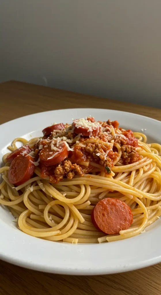 Makaron z chorizo bez wieprzowiny – szybki i zdrowy obiad