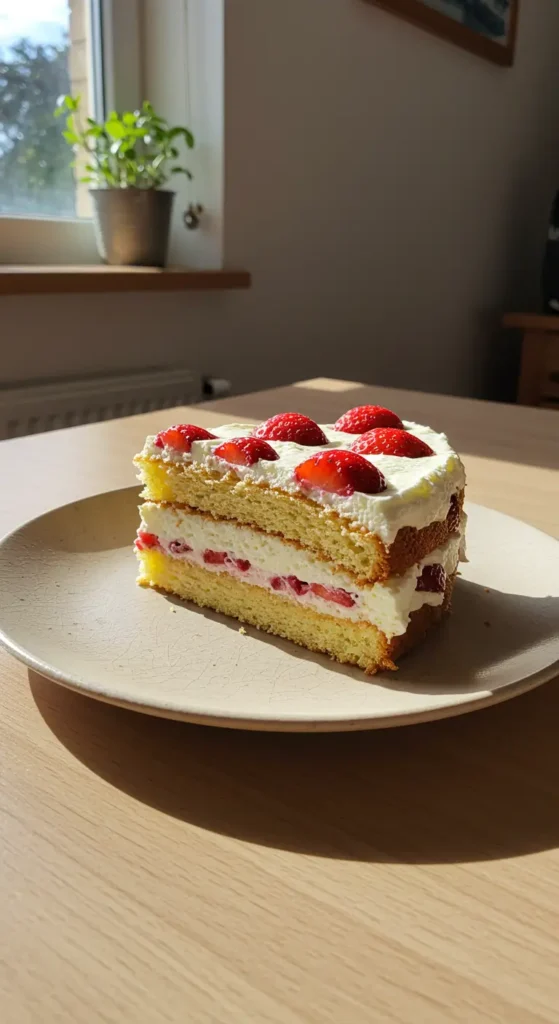 Tort truskawkowy z kremem mascarpone i świeżymi truskawkami – domowy deser